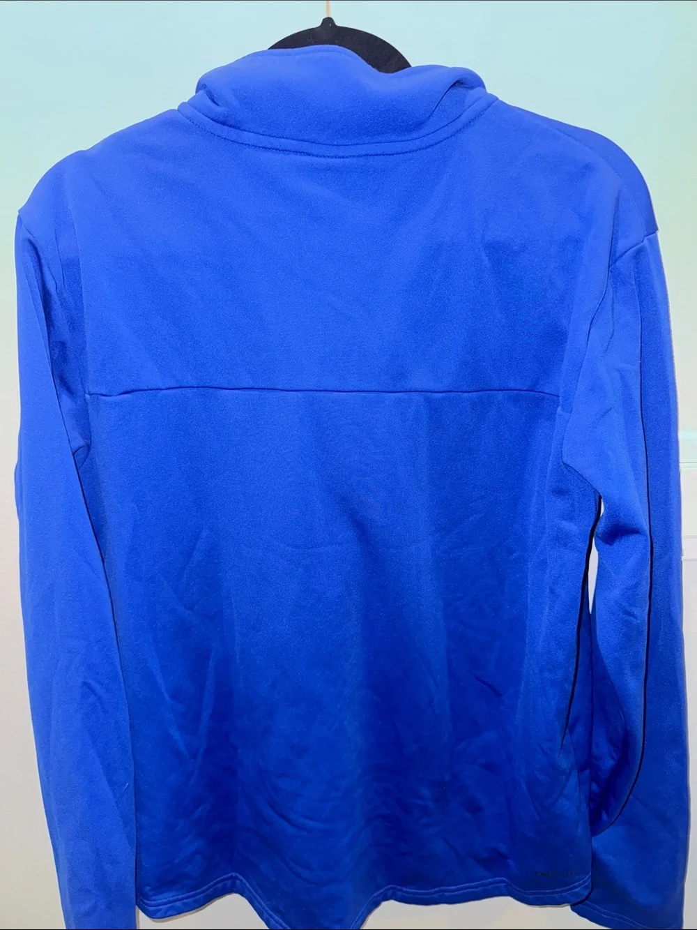Jordan Royal Blue Zip-Up Pullover with Orange Jumpman